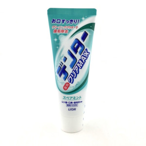  LION | DENTOR CLEAR MAX SPEARMINT | зубная паста супер-очищающая для защиты от кариеса с микропудрой со вкусом мяты | 140 гр | Япония