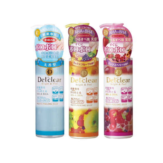 Meishoku Detclear / Японский очищающий пилинг-гель с AHA и BHA с эффектом сильного скатывания