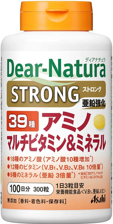ASAHI | DEAR-NATURA 39 STRONG | витамины, минералы и аминокислоты | 50-100 дней